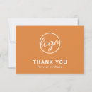 Search for orange thank you cards Simple