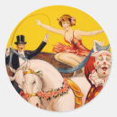 Search for vintage circus stickers Birthday