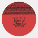 Search for red and black wedding stickers Gothic