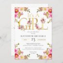 Recherche de son aquarelle florale invitations Mother to be
