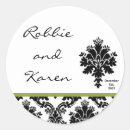 Search for apple wedding stickers Black