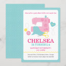 Search for sewing birthday invitations For her