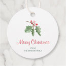 Search for holly berry gift tags Simple
