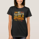 Search for fall color tshirts Colour