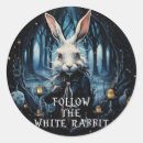 Search for the white rabbit stickers Wonderland