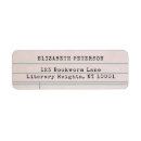 Search for library return address labels Vintage