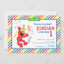Search for elmo 1st birthday invitations Toddler birthay