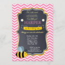 Search for bumblebee birthday invitations Pink