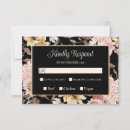 Search for birds wedding rsvp cards Black