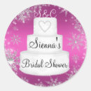 Search for monogrammed snowflake stickers Pink
