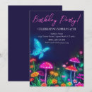 Search for mushroom birthday invitations Butterfly