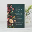 Search for burgundy and green wedding invitations Elegant