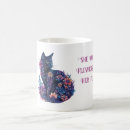 Search for cat and flower mugs For her