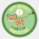Search for cheetah stickers Birthday