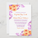 Search for orange and purple wedding invitations Rustic