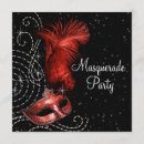 Recherche de masque rouge invitations Quinze ans