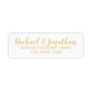 Search for thank you wedding return address labels Gold