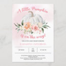 Search for pink pumpkin baby shower invitations Baby girl