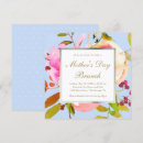 Recherche de fête des mères florale invitations Brunch de la mère