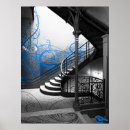 Search for black and white art deco posters Blue