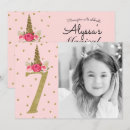 Search for princess 7th birthday invitations Modern