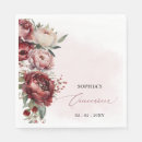 Search for burgundy napkins Red