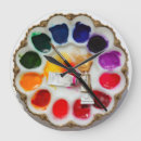 Search for artist palette clocks Watercolor