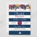 Search for floral nautical bridal shower invitations Watercolor