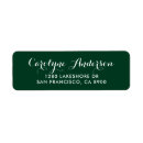 Search for simple elegant return address labels Typography