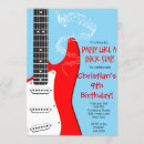 Recherche de guitar anniversaire invitations Fête