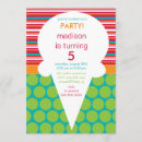 Recherche de cornet de crème glacée invitations Partie