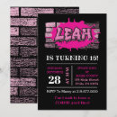 Search for graffiti party invitations Girl