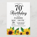 Recherche de sunflower birthday invitations Soixante dix