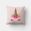 Recherche de licorne rose coussins Floral