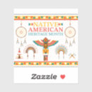 Search for native american tribes stickers Headdress