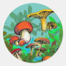 Search for wild mushroom stickers Woodland