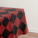 Search for red checkered tablecloths Black