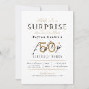 Search for classy 50th birthday invitations Shhh its a surprise