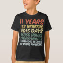 Search for 11 year old kids tshirts Birthday