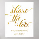 Search for hashtag weddings Typography