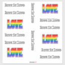 Recherche de love rainbow autocollants Fierté