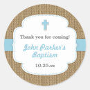 Search for burlap stickers Baptism