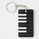 Search for keyboard instruments keychains Black and white