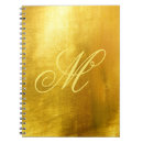 Search for gold foil notebooks Monogrammed