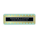 Search for gold chevron return address labels Cute