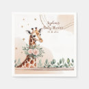 Recherche de girafe rose serviettes Baby shower fille