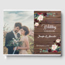 Search for rustic wedding guest books Marsala