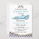 Recherche de race car baby shower Course