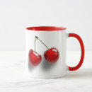 Recherche de cerises rouges tasses Rouge et blanc