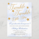 Search for twinkle twinkle little star baby boy shower invitations Gold